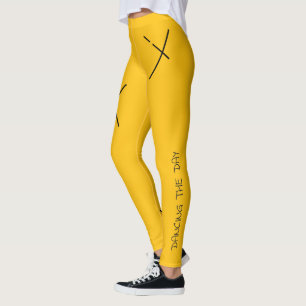 Dancing De Dag Zachte Zwart&Sinaas Minimal X Kunst Leggings