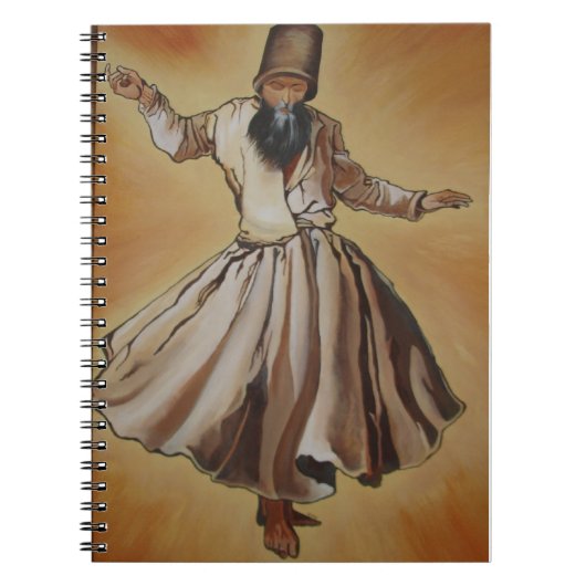 Dancing Dervish Ottoman Dynasty Art Notitieboek (Voorkant)