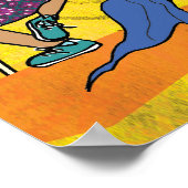 Dancing Devas - Cambodjaanse kunstprint Poster (Hoek)