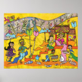 Dancing Devas - Cambodjaanse kunstprint Poster (Voorkant)