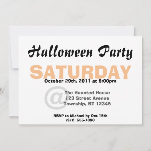 Dancing Disco Ghosts Halloween Feest Uitnodigingen (Achterkant)