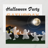 Dancing Disco Ghosts Halloween Feest Uitnodigingen (Voorkant / Achterkant)