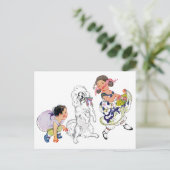 Dancing Dog and Girl Briefkaart (Staand voorkant)