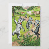 Dancing Dogs by Louis Wain Bedankkaart (Voorkant)