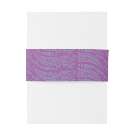 DANCING DOLPHINS Bat Mitzvah Invitation Wrap Band Uitnodigingen Wikkel (Achterkant Voorbeeld)