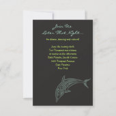 DANCING DOLPHINS Bat Mitzvah Party Card Kaart (Voorkant)