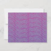 DANCING DOLPHINS Bat Mitzvah Reply Card-roze RSVP Kaartje (Achterkant)