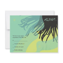 DANCING DOLPHINS Bat Mitzvah Reply Card