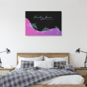 DANCING DOLPHINS Bat Mitzvah Sign In Board Canvas Afdruk (Insitu (Slaapkamer))