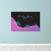 DANCING DOLPHINS Bat Mitzvah Sign In Board Canvas Afdruk (Insitu (Houten vloer))