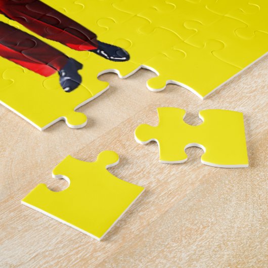 Dancing Donald Trump Christmas Jigsaw Puzzle Legpuzzel (Zijkant)