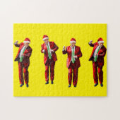 Dancing Donald Trump Christmas Jigsaw Puzzle Legpuzzel (Horizontaal)