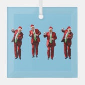 Dancing Donald Trump Christmas MAGA Glas Ornament (Voorkant)