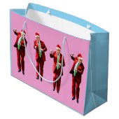 Dancing Donald Trump Christmas MAGA Groot Cadeauzakje (Achterkant Gekanteld)