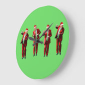 Dancing Donald Trump Christmas MAGA Grote Klok (Hoek)