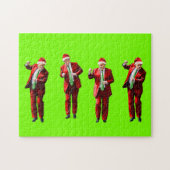 Dancing Donald Trump Christmas MAGA Legpuzzel (Horizontaal)