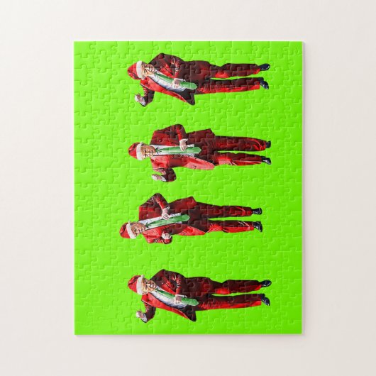 Dancing Donald Trump Christmas MAGA Legpuzzel (Verticaal)