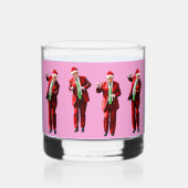 Dancing Donald Trump Christmas MAGA Whisky Glas (Voorkant)