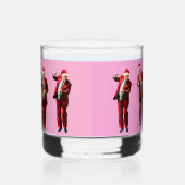 Dancing Donald Trump Christmas MAGA Whisky Glas (Rechts)
