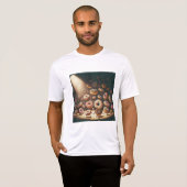 Dancing Doughnuts Surreal Bakery T-shirt (Voorkant volledig)