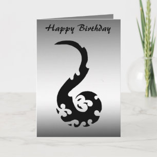 Dancing Dragon Birthday Kaart