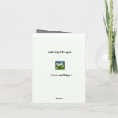 Dancing Dragon Dank u Bedankkaart (Achterkant)