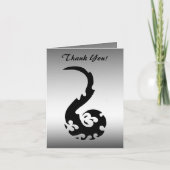 Dancing Dragon Dank u Bedankkaart (Voorkant)