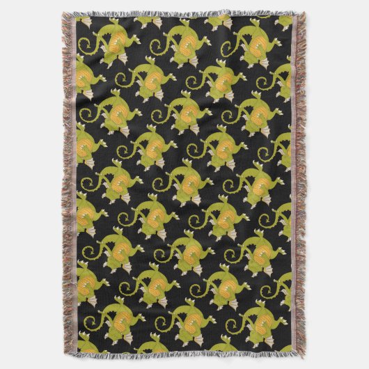 Dancing Dragon Deken (Voorkant Verticaal)