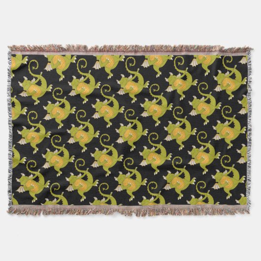 Dancing Dragon Deken (Voorkant)