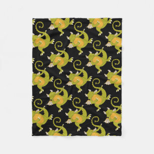Dancing Dragon Fleece Deken