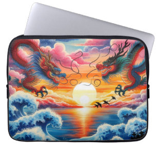 Dancing dragon tablet protector laptop sleeve