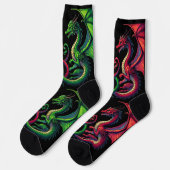 DANCING DRAGONS SOCKS SOKKEN (Links)