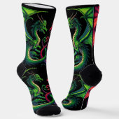 DANCING DRAGONS SOCKS SOKKEN (Gebogen)
