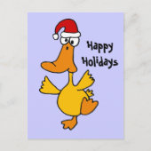 Dancing Duck Christmas Design Feestdagenkaart (Voorkant)