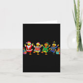 Dancing Ducks Christmas Cute Holiday Party Apparel Kaart (Voorkant)