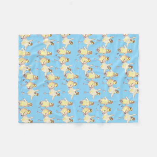 Dancing Ducks Fleece Deken (Voorkant (Horizontaal))