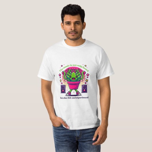 Dancing Echeveria: Schattigee Kawaii Succulent Par T-shirt (Voorkant volledig)