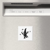 Dancing Elf beroemd gemaakt door Cussdum Design Magneet (Insitu (Vaatwasser))