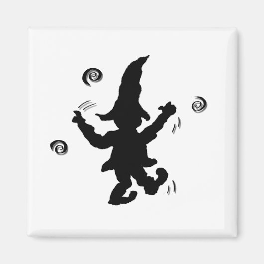 Dancing Elf beroemd gemaakt door Cussdum Design Magneet (Voorkant)
