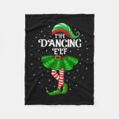 Dancing Elf Kerst Familie Matching Vrouwen Meisjes Fleece Deken (Voorkant)