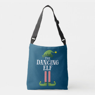 Dancing Elf Matching Family Group Christmas Party Crossbody Tas