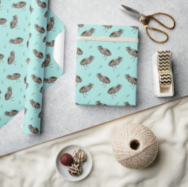 Dancing Emu Pattern Cadeaupapier