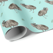 Dancing Emu Pattern Cadeaupapier (Rol Hoek)