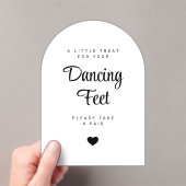 Dancing Feet Sign Wedding Flip Flops Acryl Uitnodigingen (Insitu (Draagbaar))