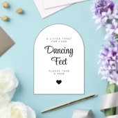 Dancing Feet Sign Wedding Flip Flops Acryl Uitnodigingen (Insitu (Huwelijk))