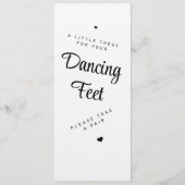 Dancing Feet Sign Wedding Flip Flops Invitation Kaart (Voorkant)