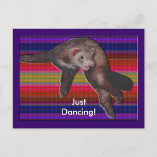 Dancing Ferret Briefkaart