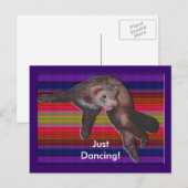 Dancing Ferret Briefkaart (Voorkant / Achterkant)