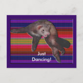 Dancing Ferret Briefkaart (Voorkant)