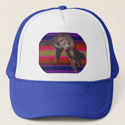 Dancing Ferret Hat Trucker Pet (Voorkant)